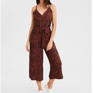American Eagle Leopard Jumpsuit